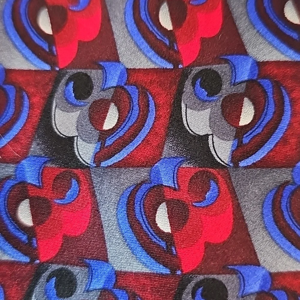 The BEATLES, silk Tie. Blue, Red, Gray. Eight Days A‎ Week. Excelent